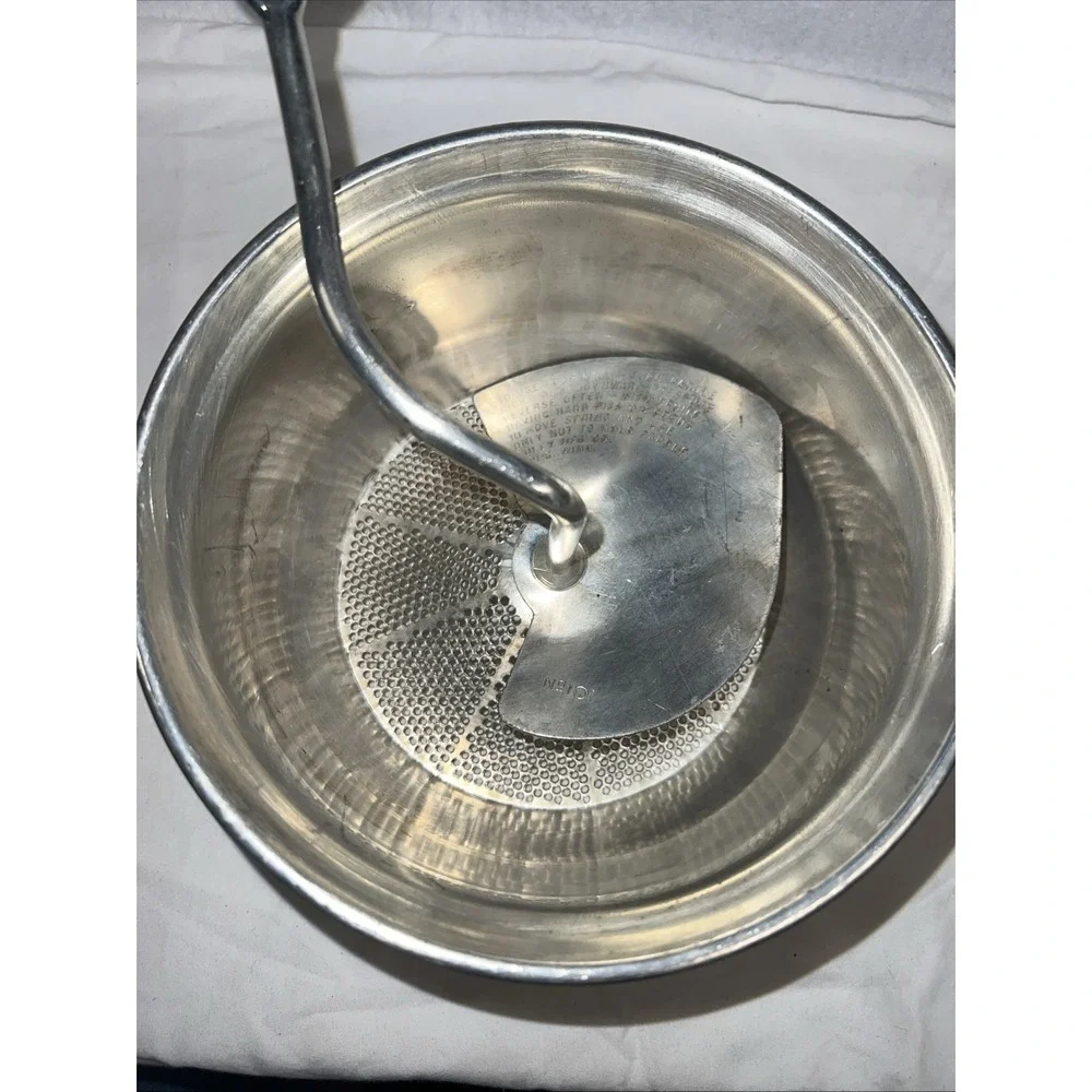 VINTAGE FOLEY FOOD MILL NO. 101 STAINLESS STEEL 2 QUART MASHER RICER STRAINER 7